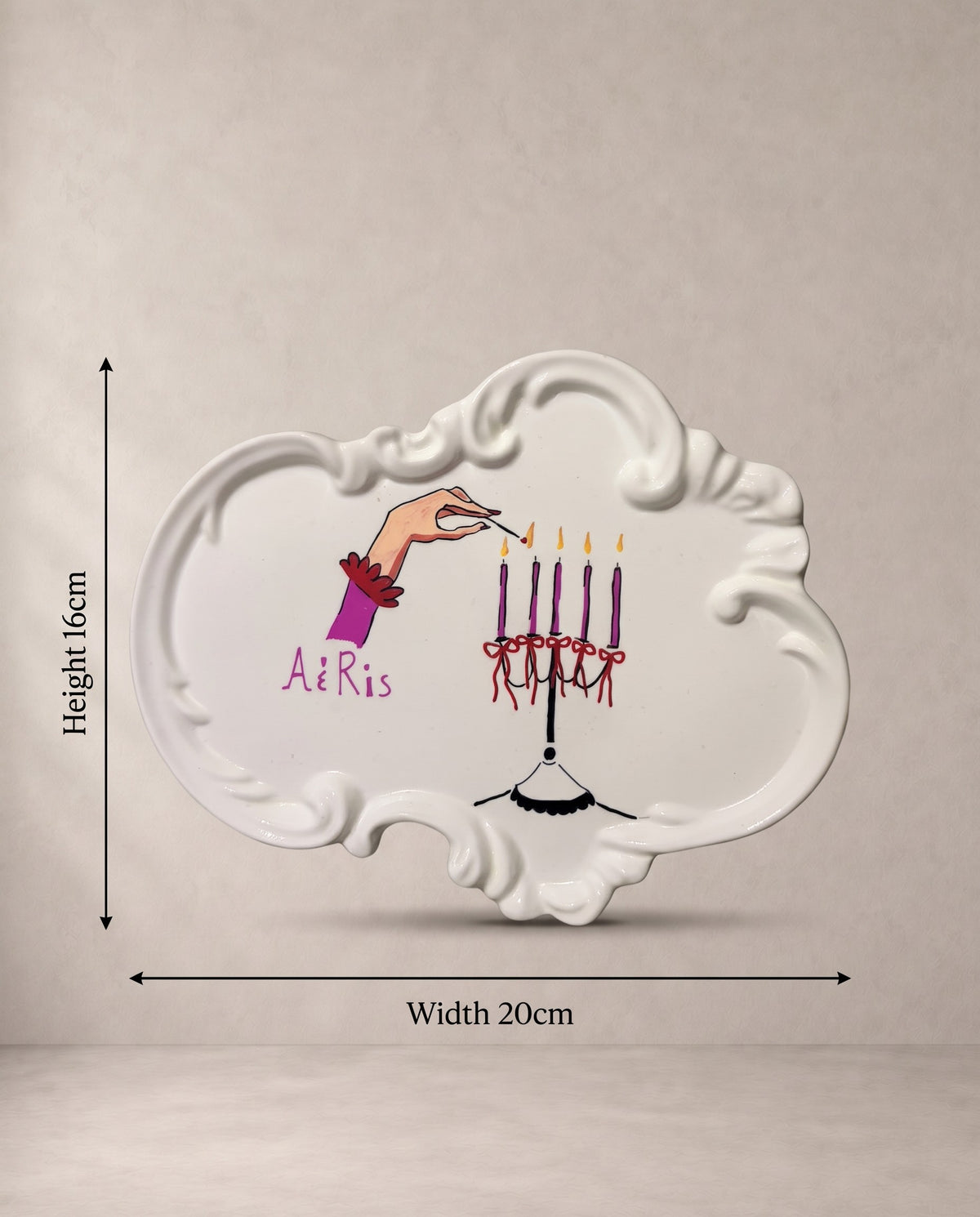 Πιατάκι Candle, διαστάσεις 20x16 εκ