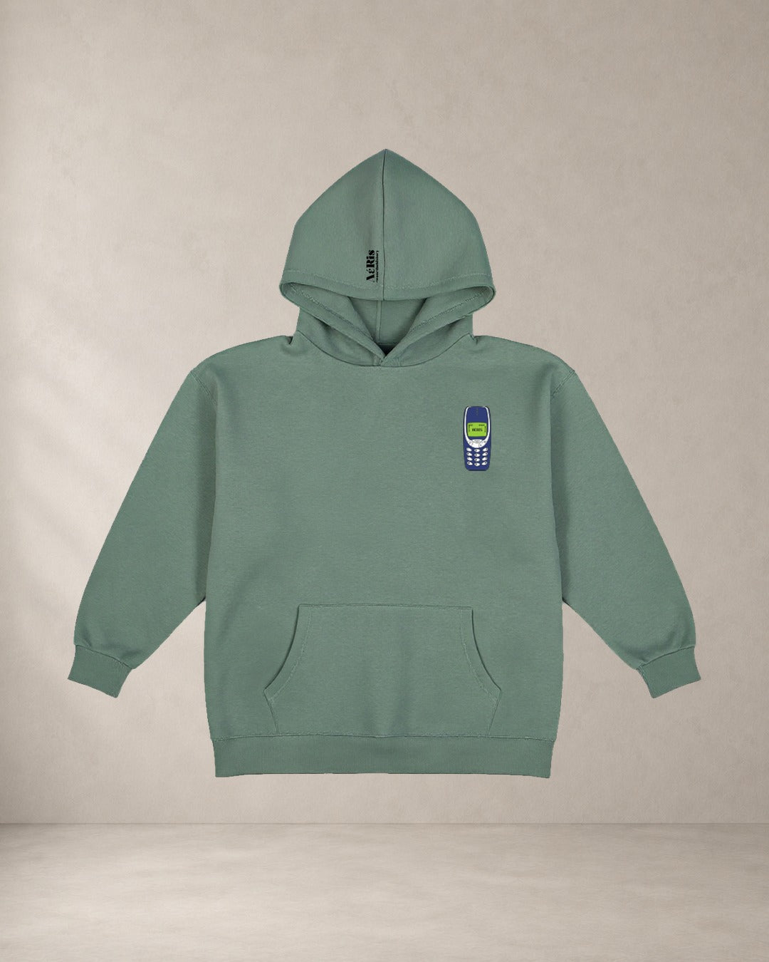 HOODIE 3310 – oversized hoodie Aeris, σε φυστικί