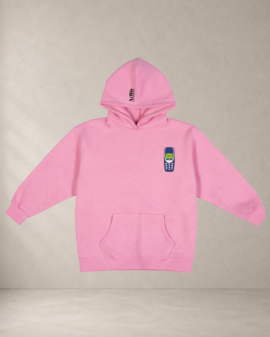 HOODIE 3310 – oversized hoodie Aeris, σε ροζ