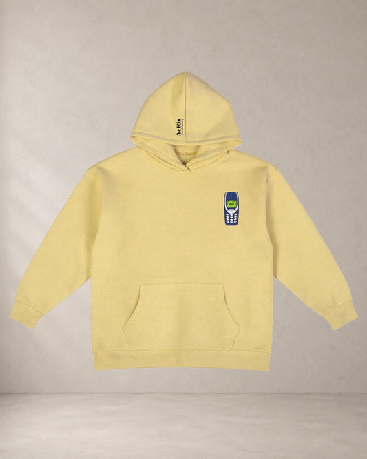 HOODIE 3310 – oversized hoodie Aeris, σε μπανανί