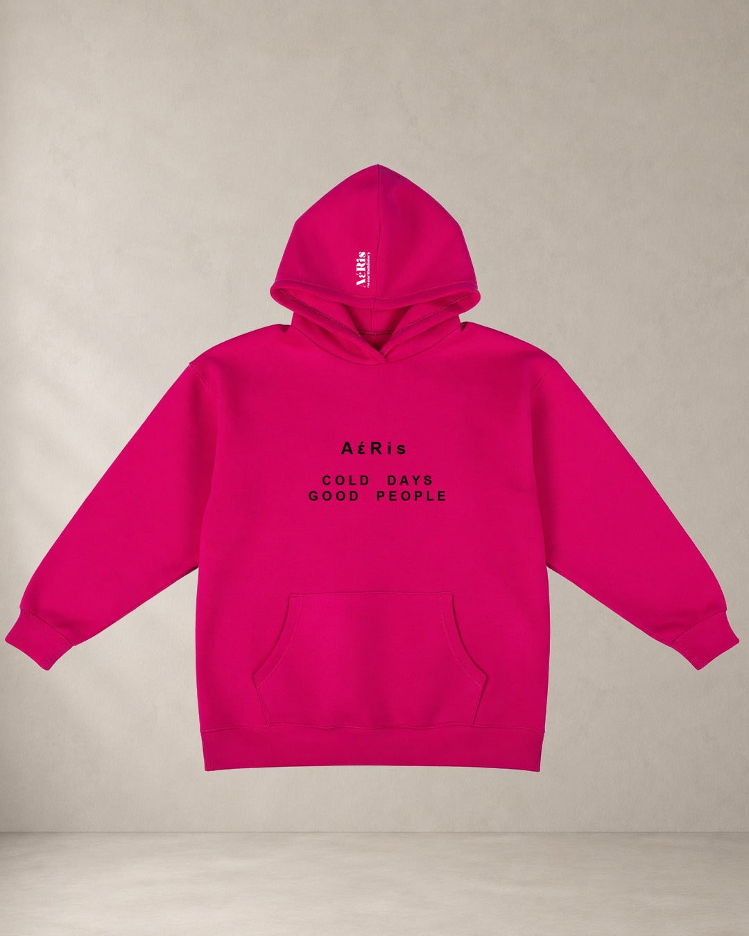 HOODIE COLD DAYS – oversized hoodie Aeris, σε φουξ
