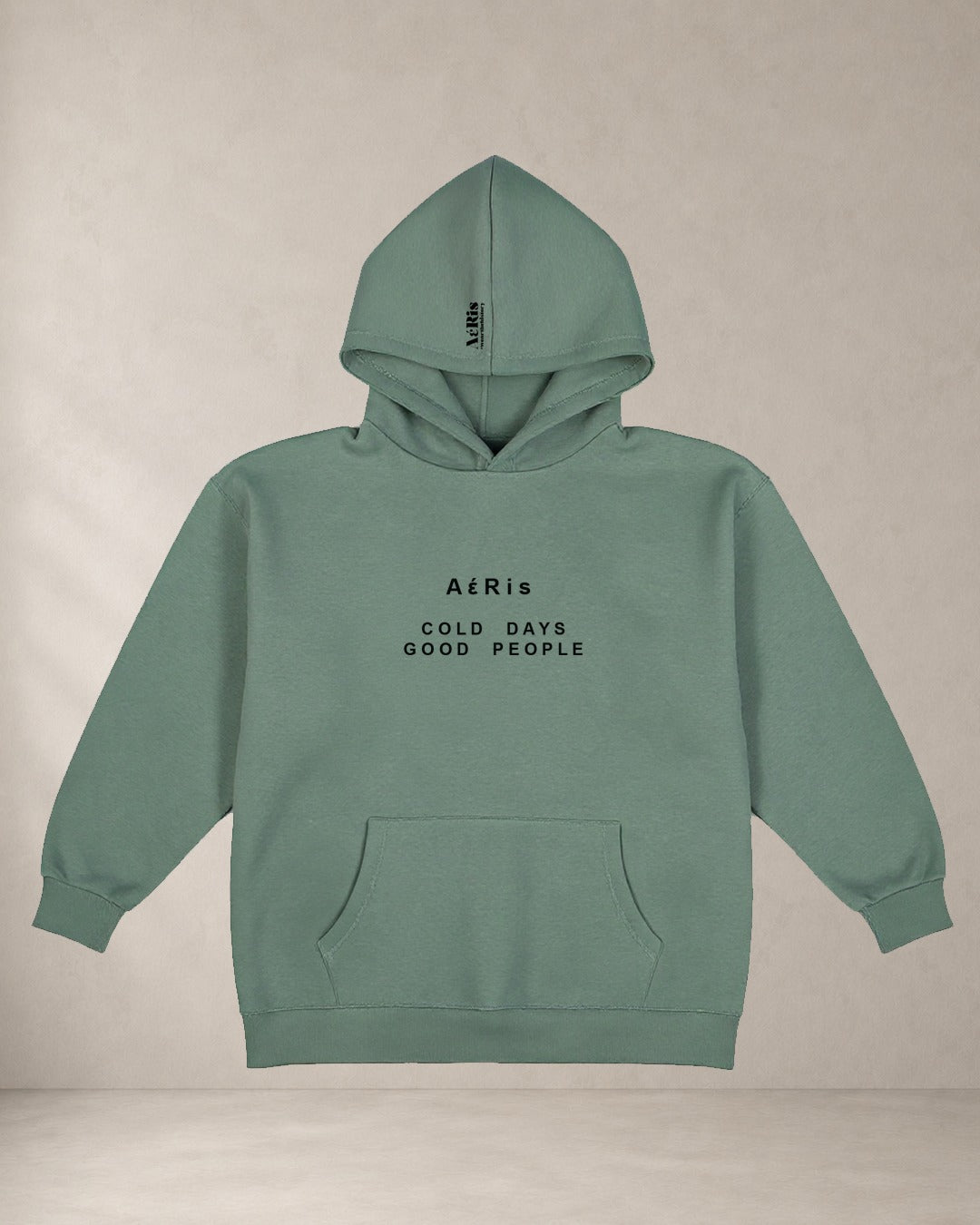 HOODIE COLD DAYS – oversized hoodie Aeris, σε φυστικί