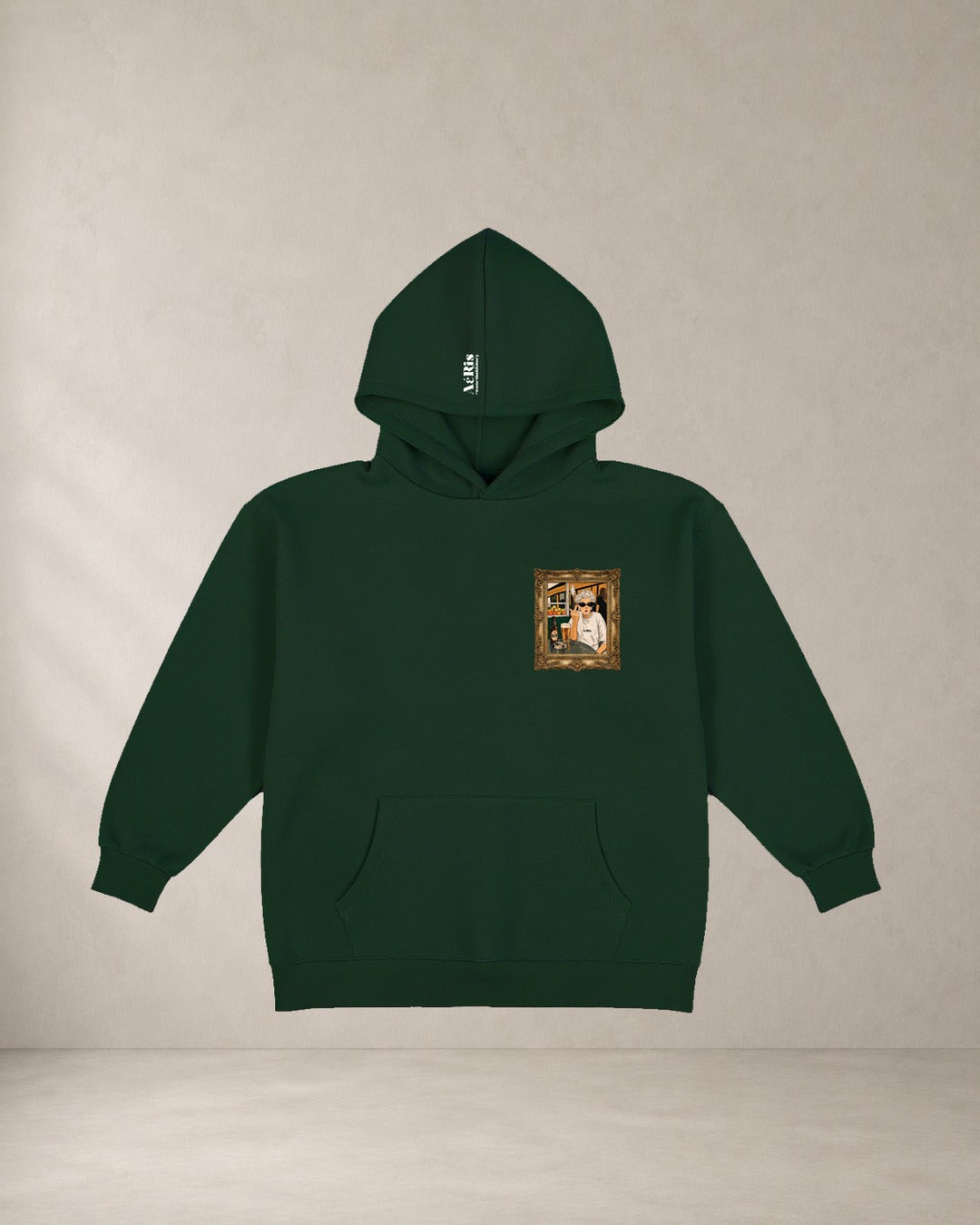 HOODIE GRANNY, oversized hoodie AέRis σε κυπαρίσσι