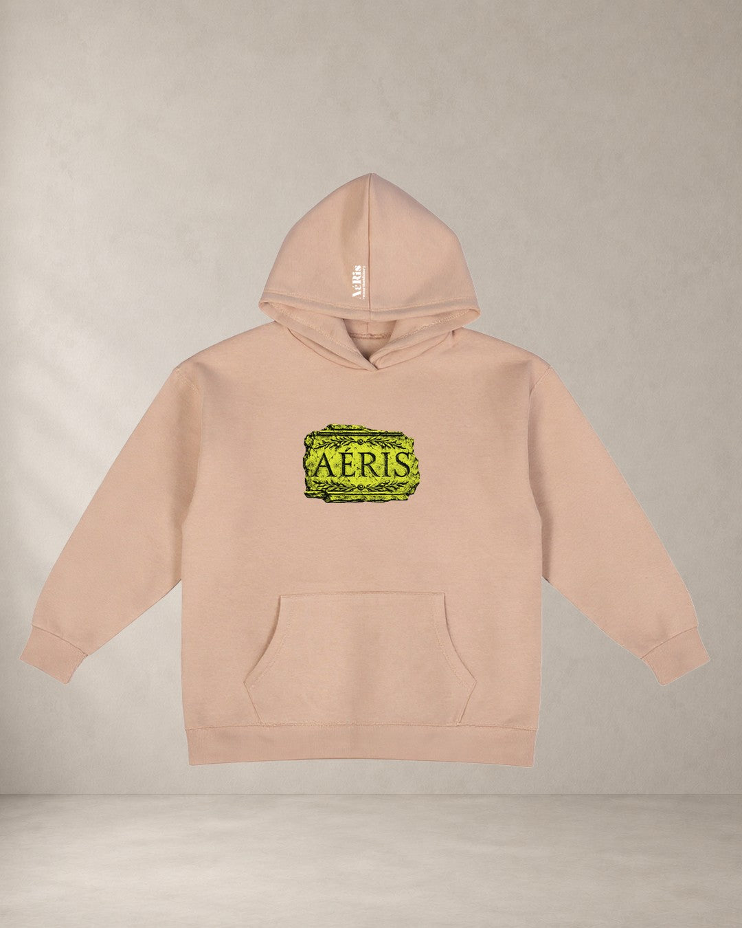 HOODIE KARYATIDA, oversized hoodie AέRis σε μπεζ