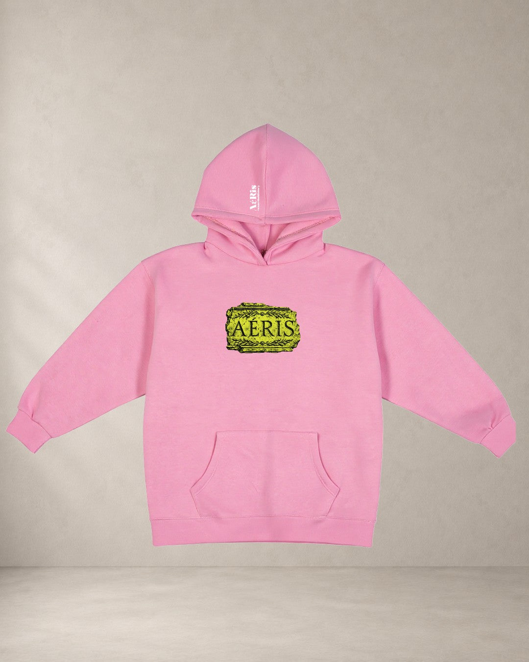 HOODIE KARYATIDA, oversized hoodie AέRis σε ροζ