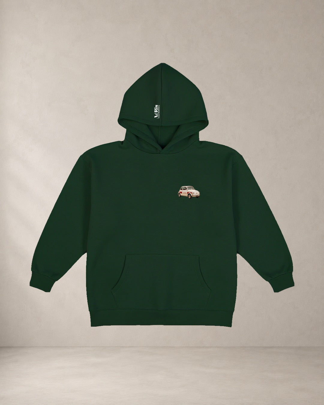 AERIS HOODIE PIZZA & FIAT500 Κυπαρίσσι μπροστά