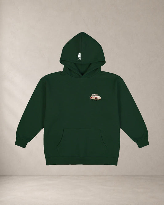 AERIS HOODIE PIZZA & FIAT500 Κυπαρίσσι μπροστά