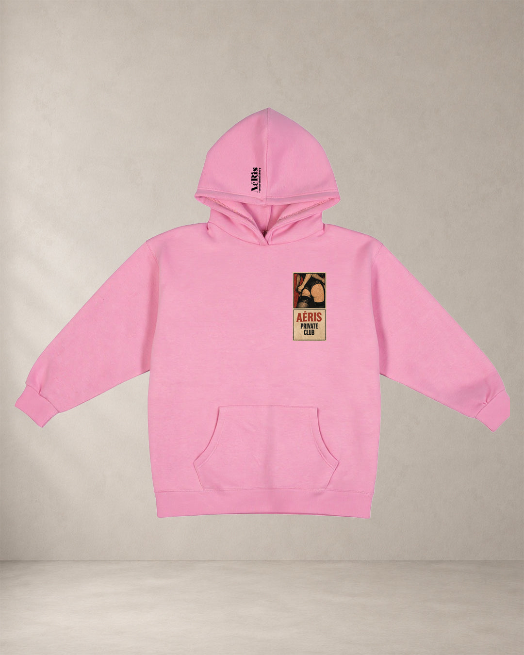 HOODIE PRIVATE CLUB – oversized hoodie Aeris, σε ροζ
