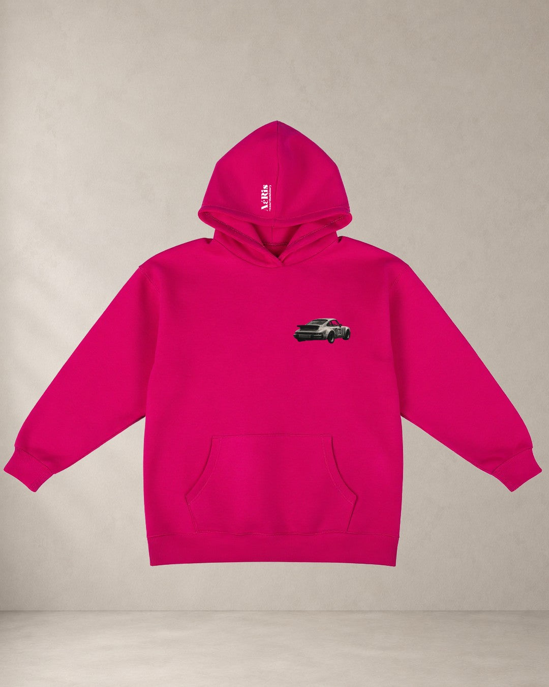 HOODIE RACING, oversized hoodie Aeris σε φουξ