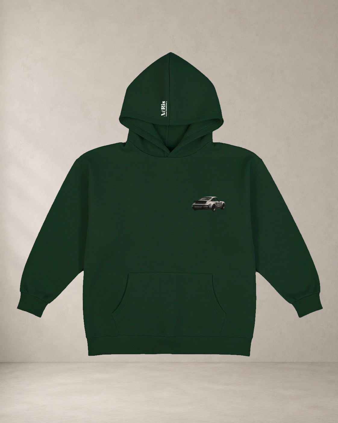 HOODIE RACING, oversized hoodie Aeris σε κυπαρίσσι