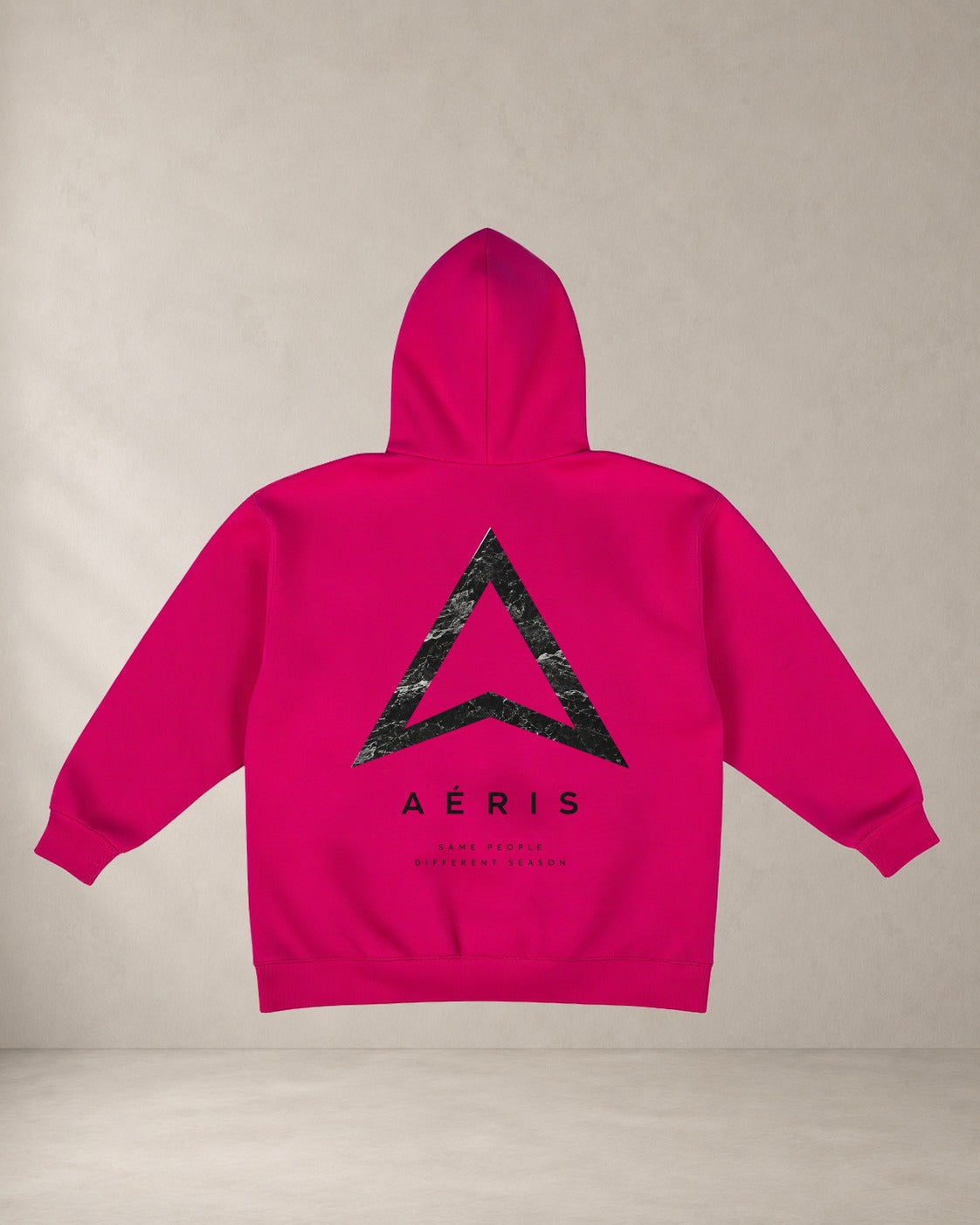 HOODIE SAME PEOPLE, oversized hoodie Aeris, πίσω όψη σε φουξ
