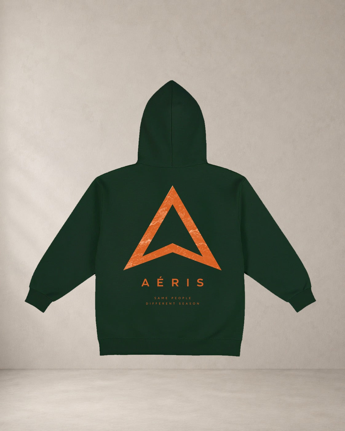 HOODIE SAME PEOPLE, oversized hoodie Aeris, πίσω όψη σε κυπαρίσσι