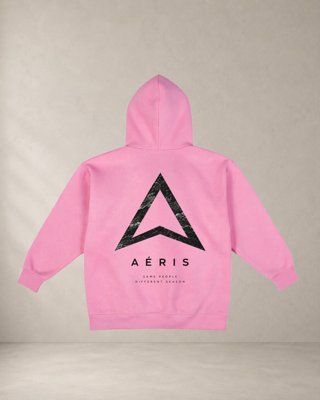 HOODIE SAME PEOPLE, oversized hoodie Aeris, πίσω όψη σε ροζ