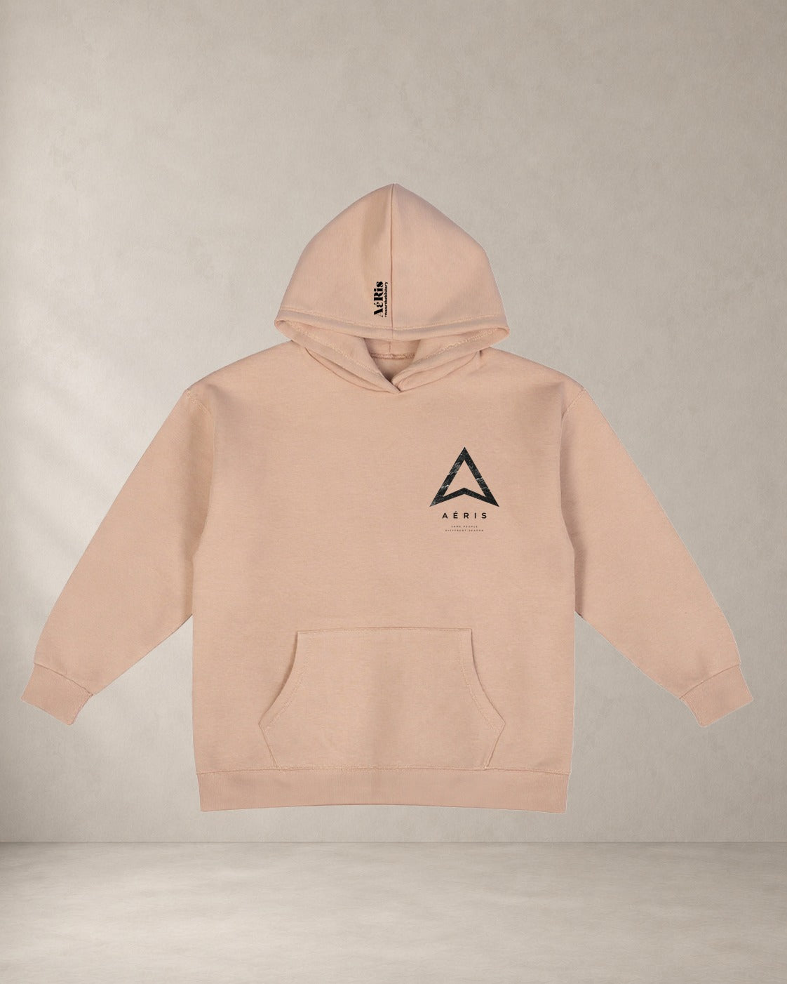HOODIE SAME PEOPLE, oversized hoodie Aeris σε μπεζ