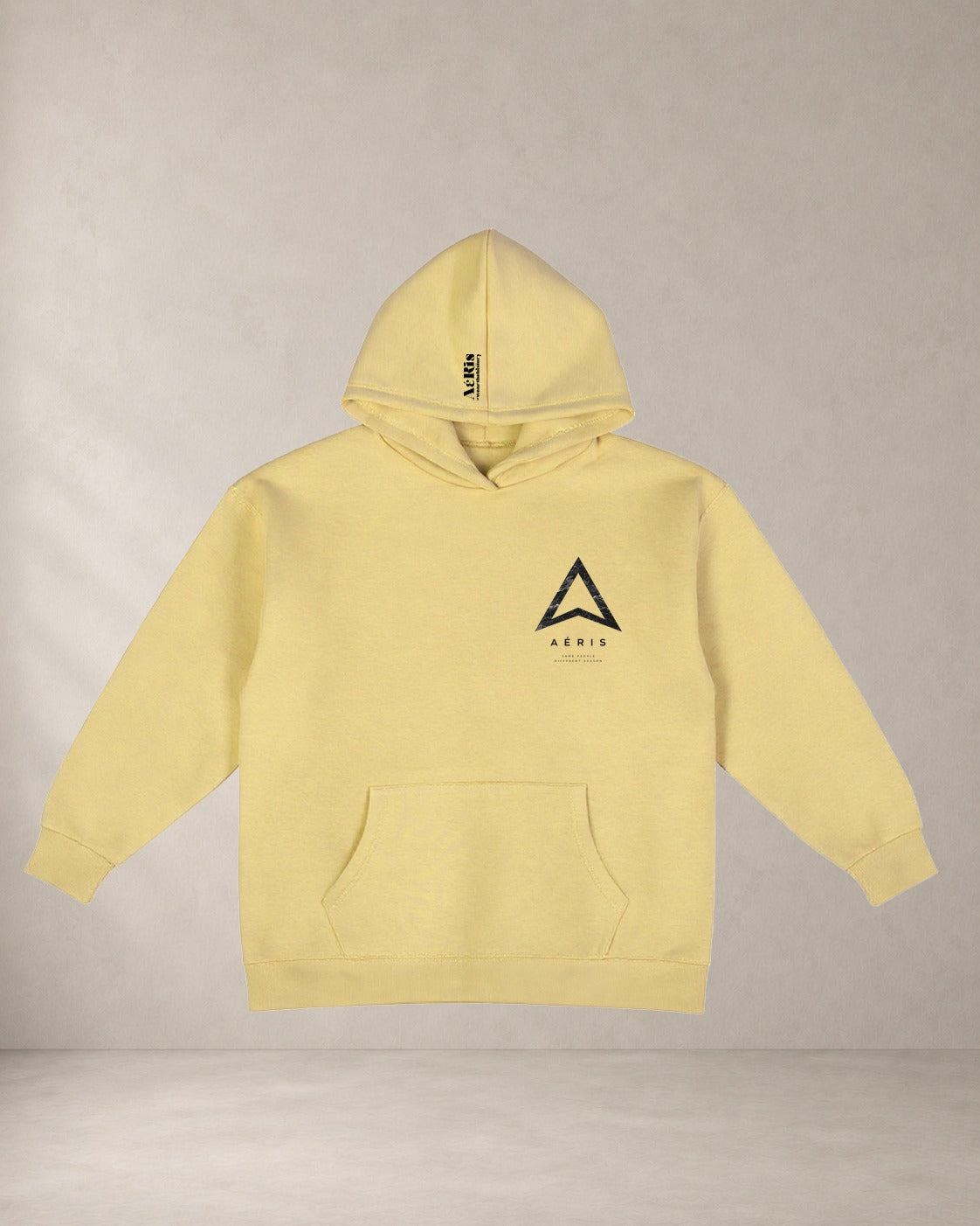 HOODIE SAME PEOPLE, oversized hoodie Aeris σε μπανανί
