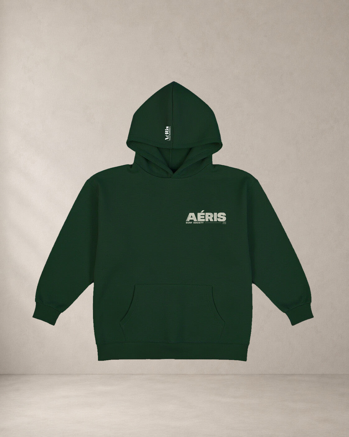HOODIE SURF SOCIETY, oversized hoodie Aeris σε κυπαρίσσι