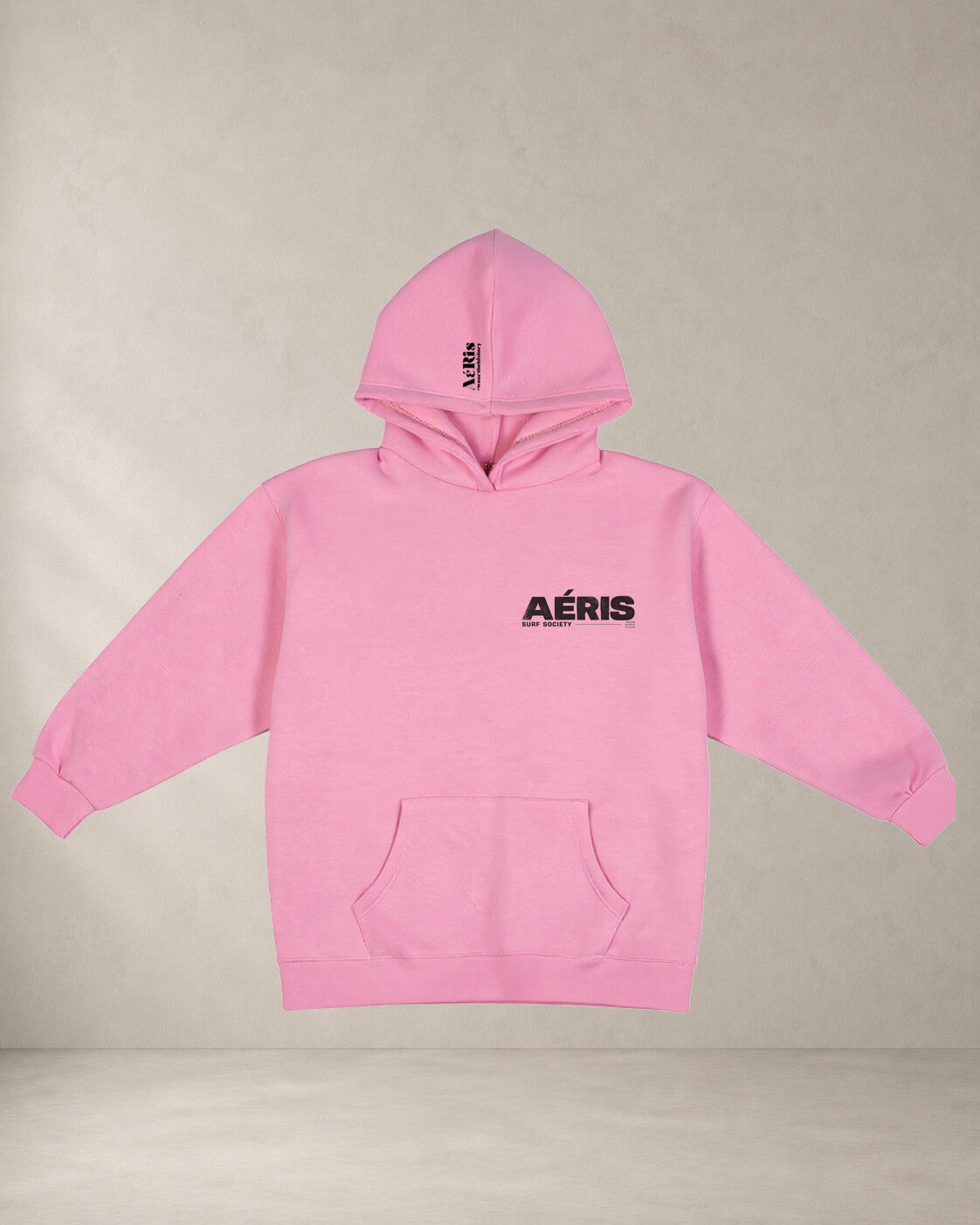 HOODIE SURF SOCIETY, oversized hoodie Aeris σε ροζ