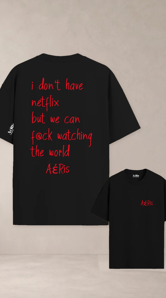 F@ck & Watch, oversized t-shirt AέRis, πίσω και μπροστά όψη