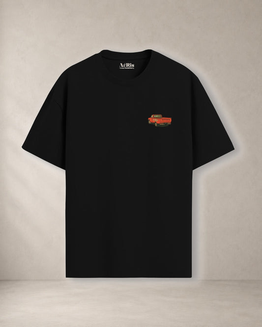 DATSUN – oversized t-shirt Aeris, σε μαύρο