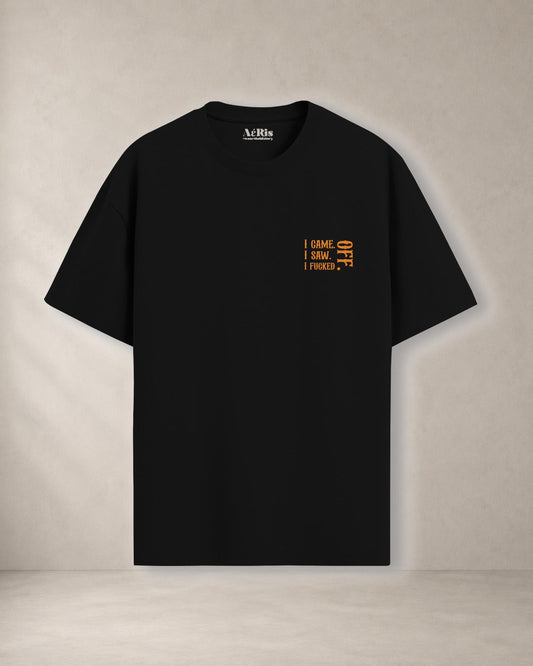 MIDFINGER – oversized t-shirt Aeris, σε μαύρο