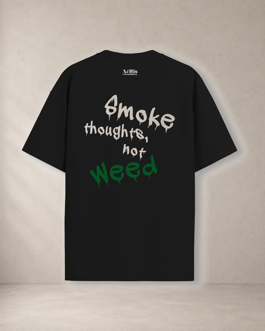 WEED – oversized t-shirt Aeris, σε μαύρο