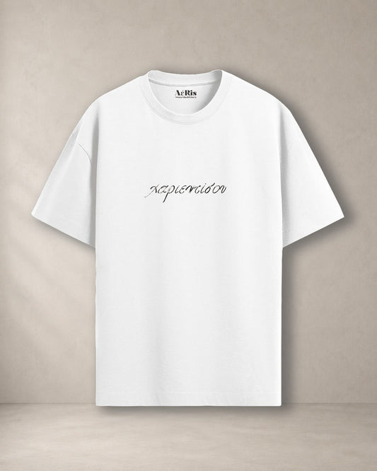 XARIENTISOU – oversized t-shirt Aeris, σε λευκό