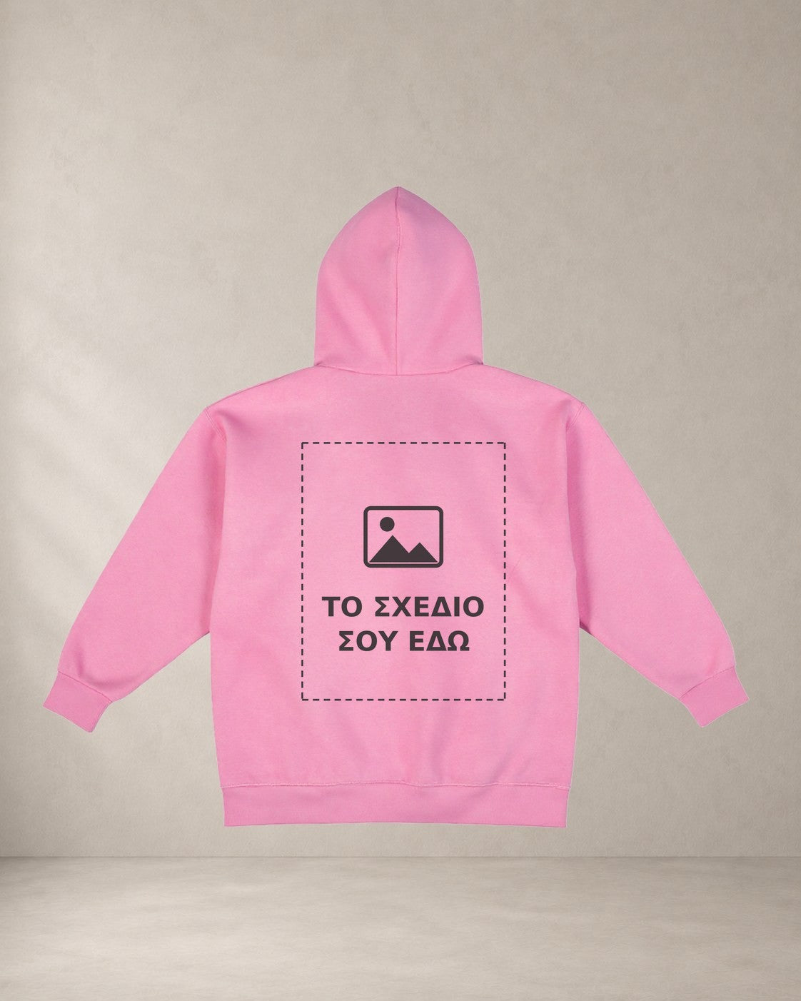 Custom hoodie AέRis, ροζ, πίσω