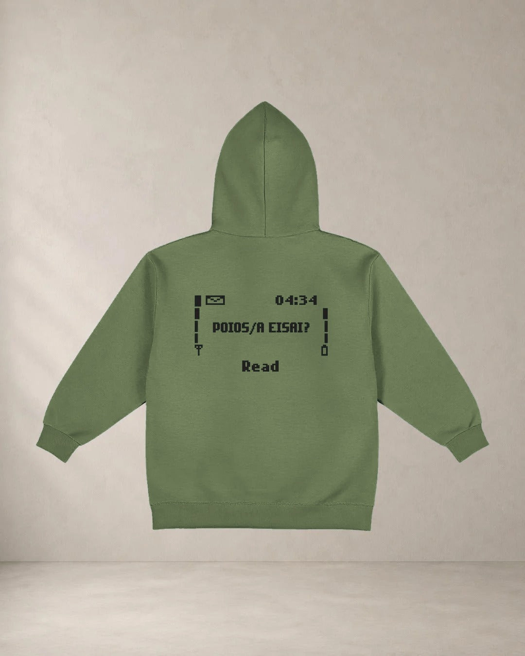 AέRis Hoodie 3310 Χακί πλάτη