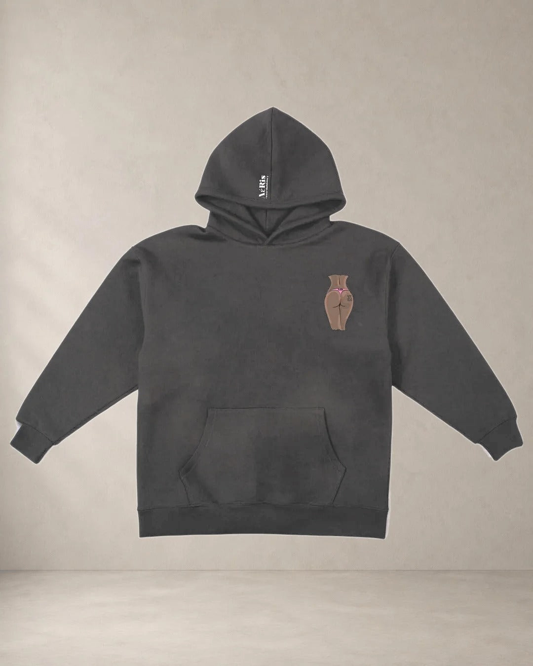 AέRis Hoodie Ερωταss Ανθρακί μπροστά