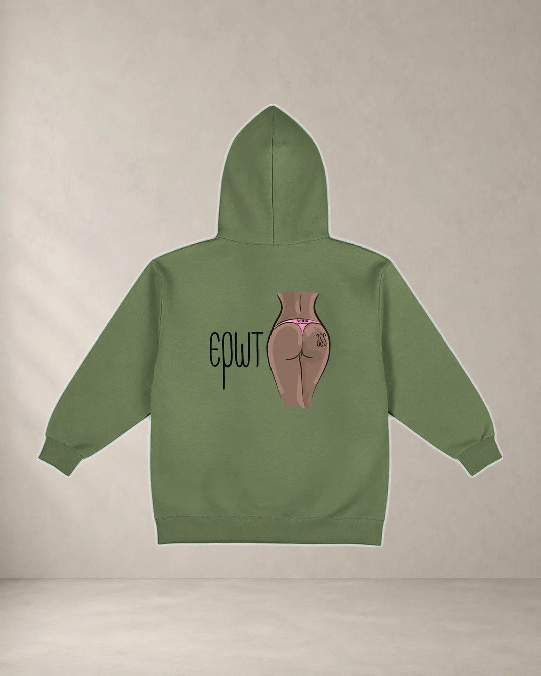 AέRis Hoodie Ερωταss Χακί πλάτη