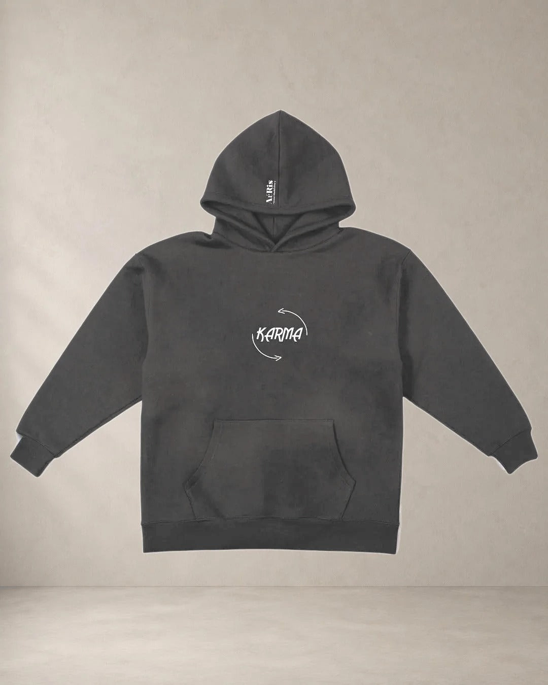 AέRis Hoodie Karma Ανθρακί μπροστά