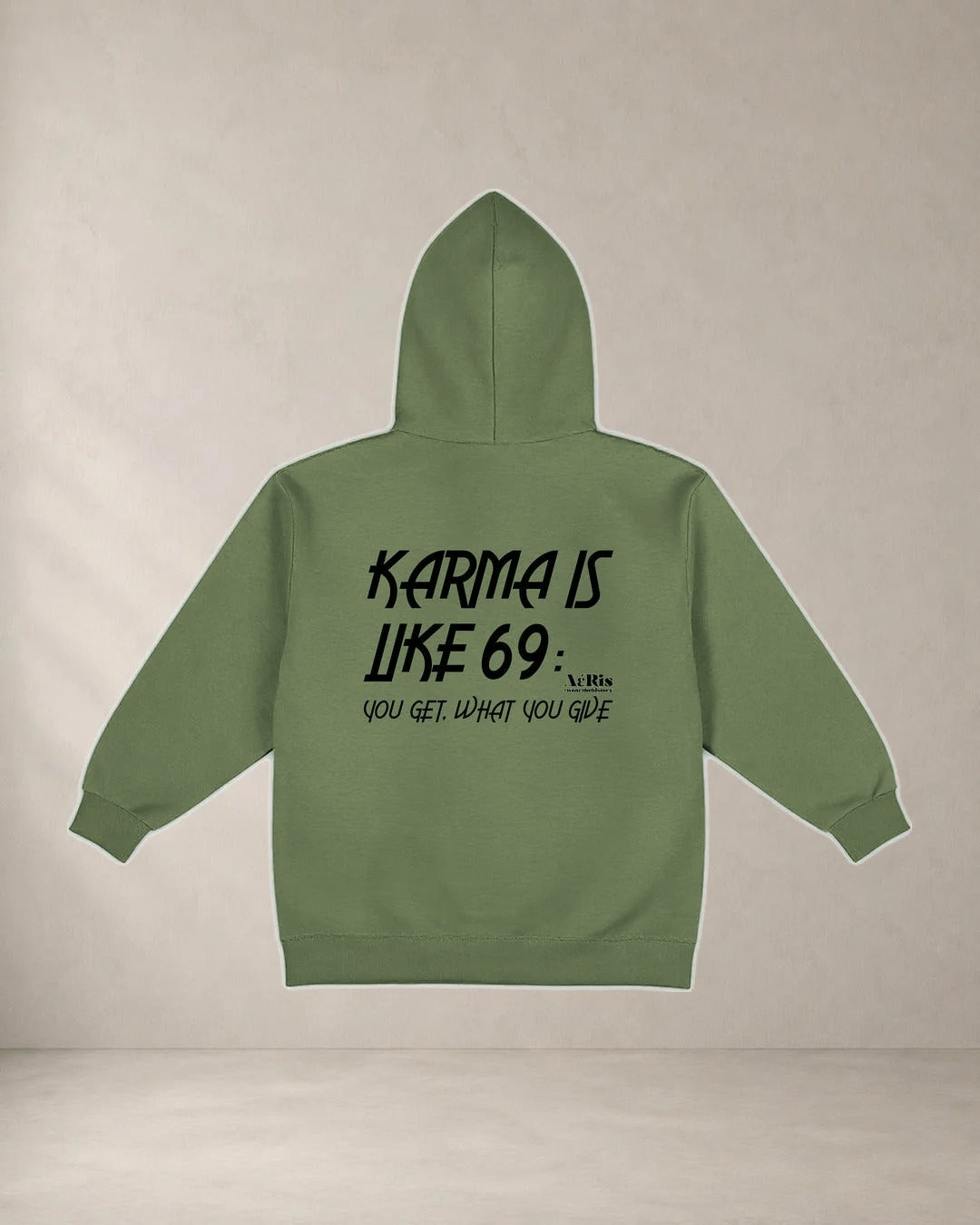 AέRis Hoodie Karma Χακί πλάτη