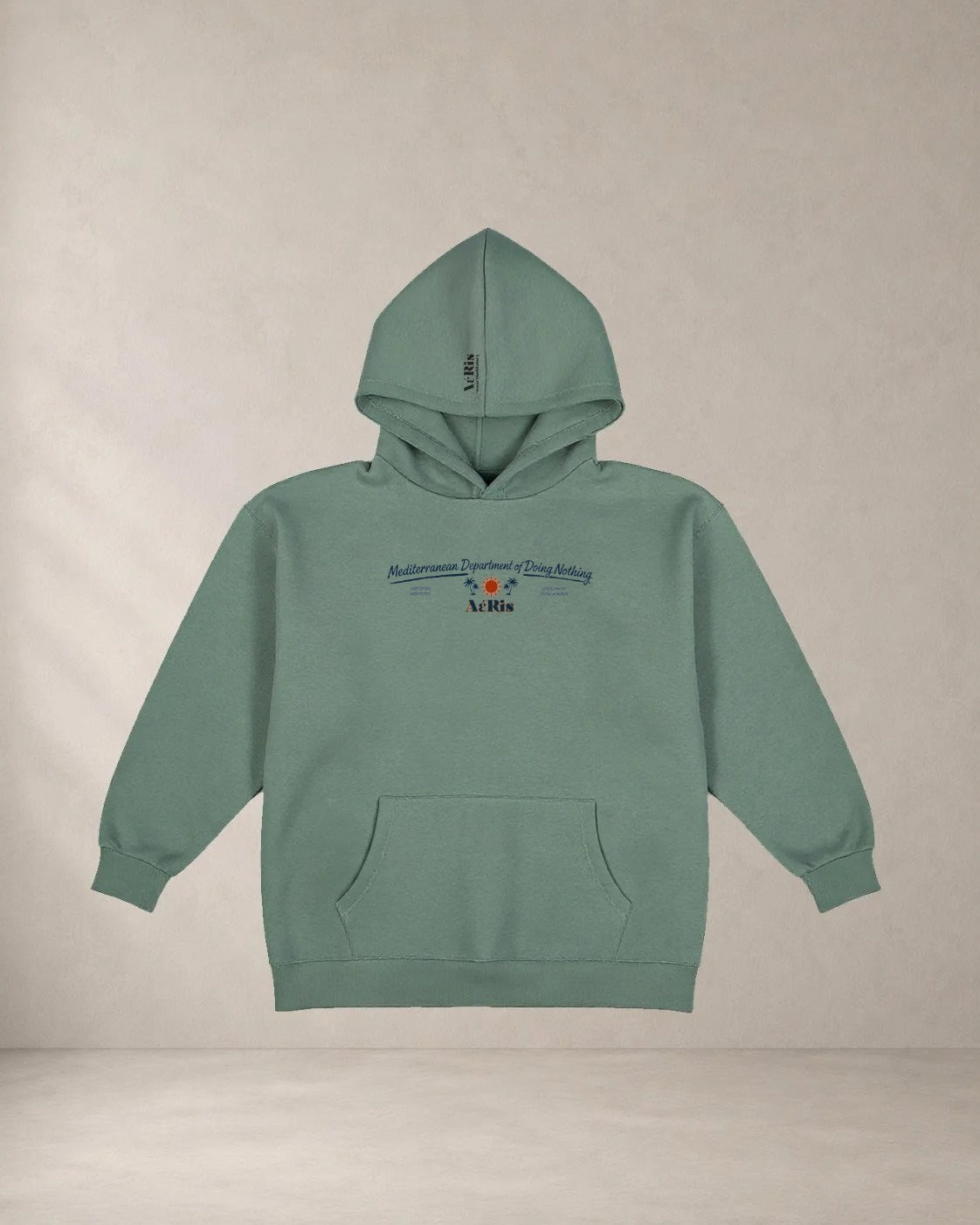 HOODIE LOCAL LEGENDS, oversized hoodie AέRis σε φυστικί