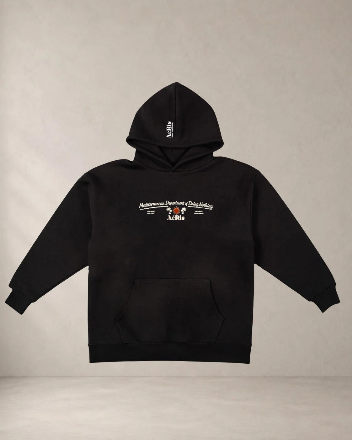 HOODIE LOCAL LEGENDS, oversized hoodie AέRis σε μαύρο