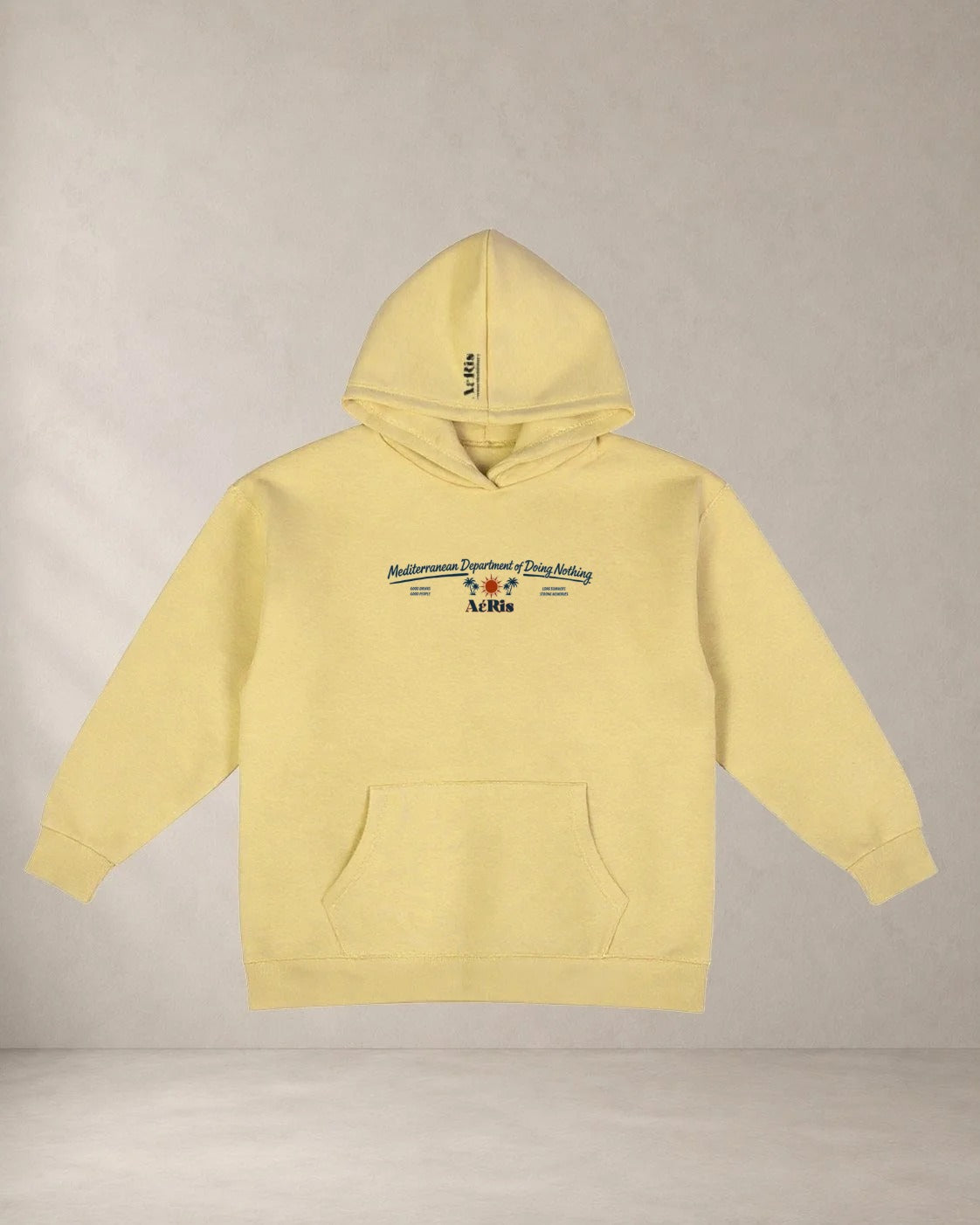 HOODIE LOCAL LEGENDS, oversized hoodie AέRis σε μπανανί
