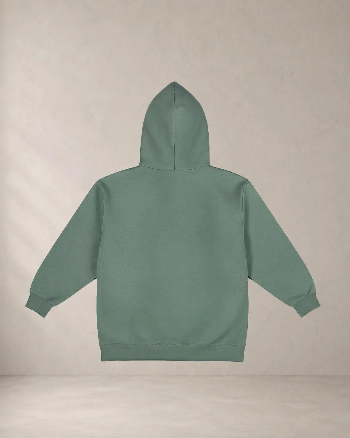 HOODIE ΒΛΑΜΑΙΝ, oversized hoodie AέRis, πίσω όψη σε φυστικί
