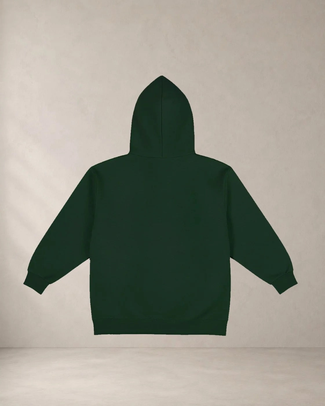 HOODIE ΒΛΑΜΑΙΝ, oversized hoodie AέRis, πίσω όψη σε κυπαρίσσι