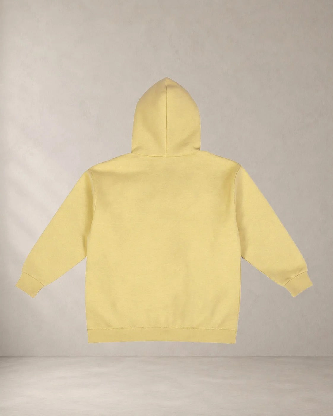 HOODIE ΒΛΑΜΑΙΝ, oversized hoodie AέRis, πίσω όψη σε μπανανί