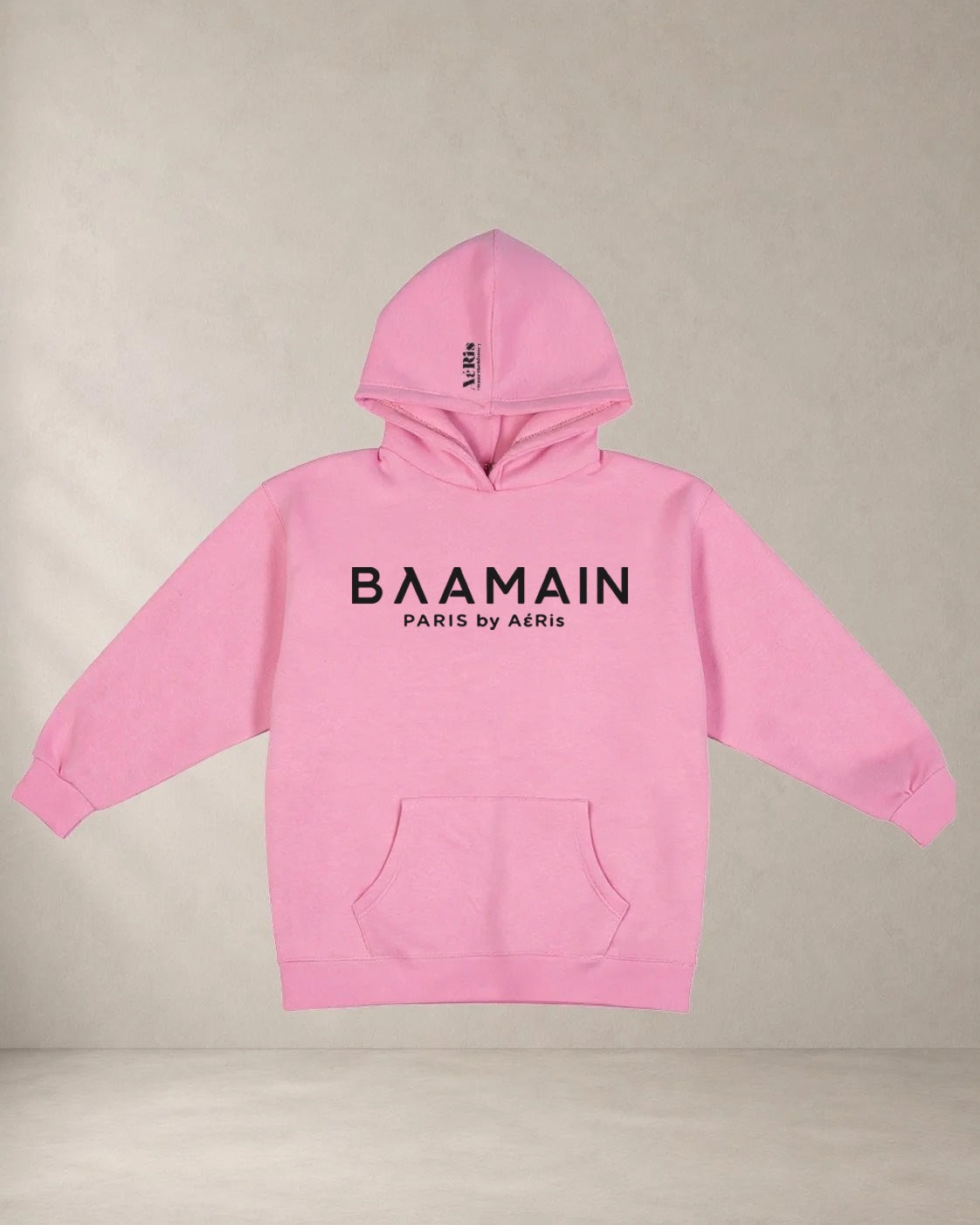 HOODIE ΒΛΑΜΑΙΝ, oversized hoodie AέRis σε ροζ