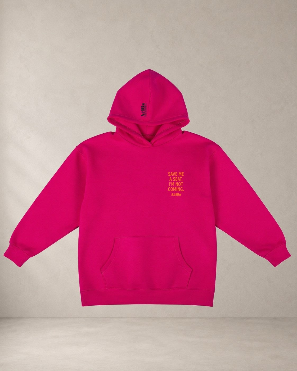 HOODIE INVITE, oversized hoodie AέRis σε φούξια