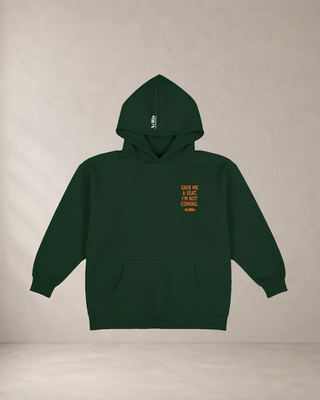 HOODIE INVITE, oversized hoodie AέRis σε κυπαρίσσι